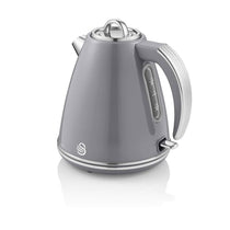 Swan Retro Jug Kettle Stainless Steel 3000 W 1.5 Litre - Grey