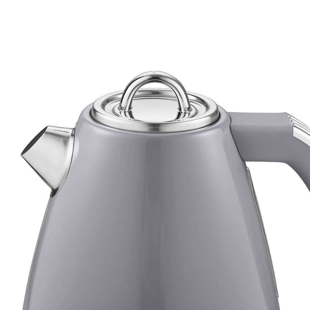 Swan Retro Jug Kettle Stainless Steel 3000 W 1.5 Litre - Grey