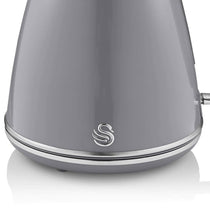 Swan Retro Jug Kettle Stainless Steel 3000 W 1.5 Litre - Grey