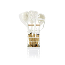 Swan Nordic Utensils 6 Piece Set With Holder - White