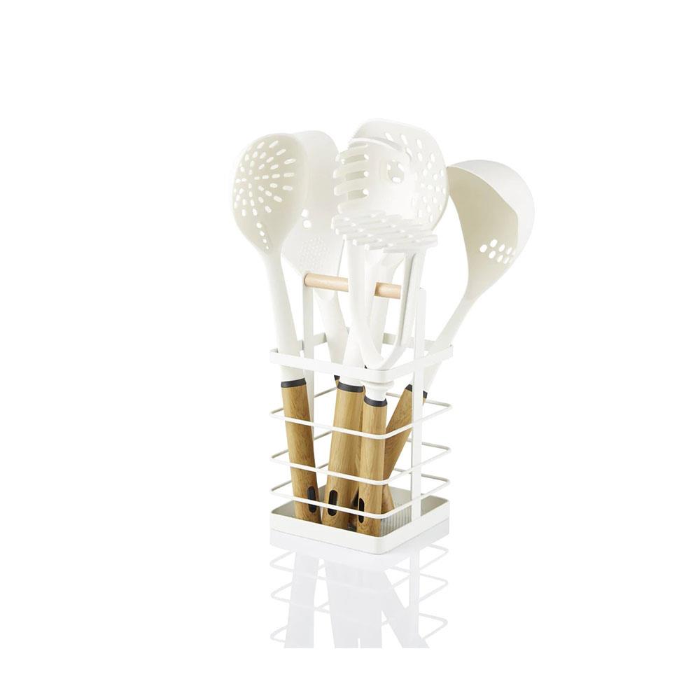 Swan Nordic Utensils 6 Piece Set With Holder - White Secondary image