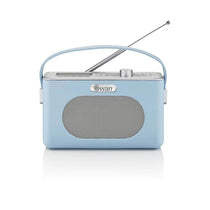 Swan Retro DAB Bluetooth Radio 3W - Blue