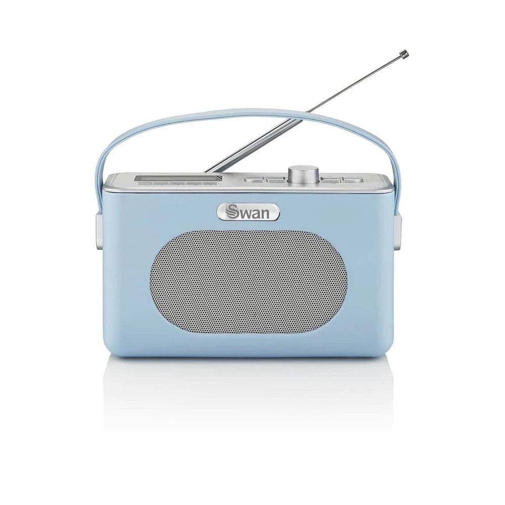 Swan Retro DAB Bluetooth Radio 3W - Blue