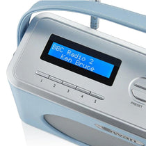 Swan Retro DAB Bluetooth Radio 3W - Blue