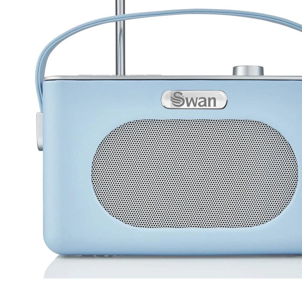 Swan Retro DAB Bluetooth Radio 3W - Blue