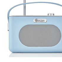 Swan Retro DAB Bluetooth Radio 3W - Blue