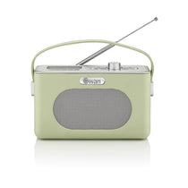 Swan Retro DAB Bluetooth Radio 3W - Green