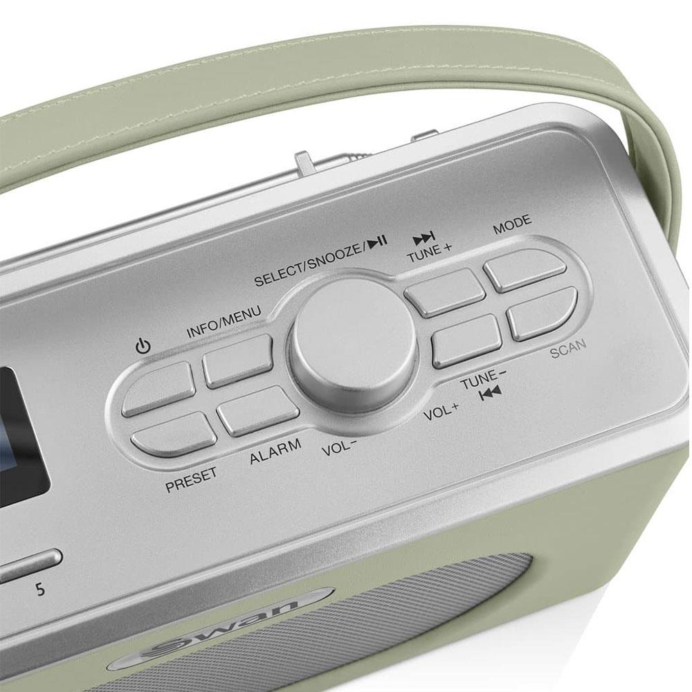 Swan Retro DAB Bluetooth Radio 3W - Green