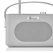 Swan Retro DAB Bluetooth Radio 3W - Grey