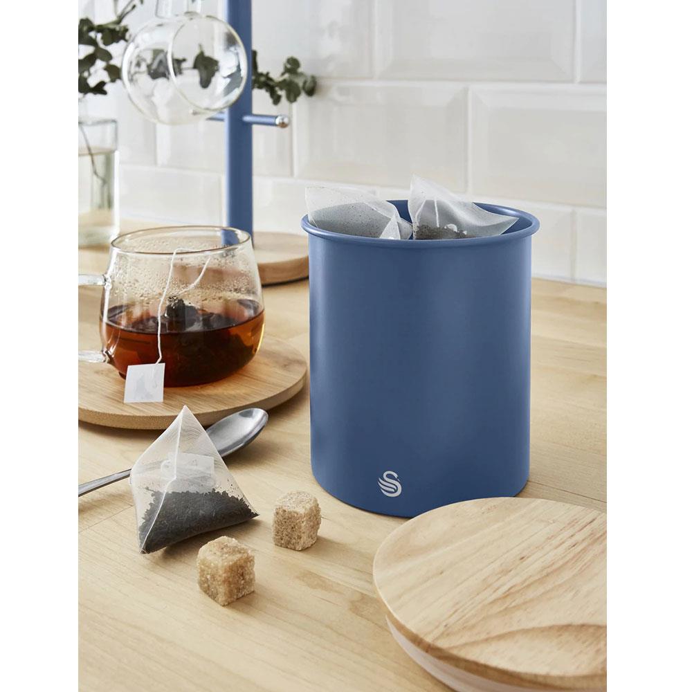 Swan Nordic Sugar Tea Coffee Storage Canisters Set of 3 - Blue Secondary image