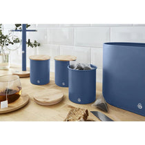 Swan Nordic Sugar Tea Coffee Storage Canisters Set of 3 - Blue