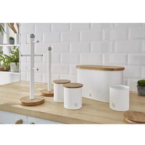 Swan Nordic Sugar Tea Coffee Storage Canisters Set of 3 - Cotton White