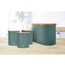 Swan Nordic Sugar Tea Coffee Storage Canisters Set of 3 - Pine Green