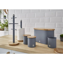 Swan Nordic Sugar Tea Coffee Storage Canisters Set of 3 - Slate Grey