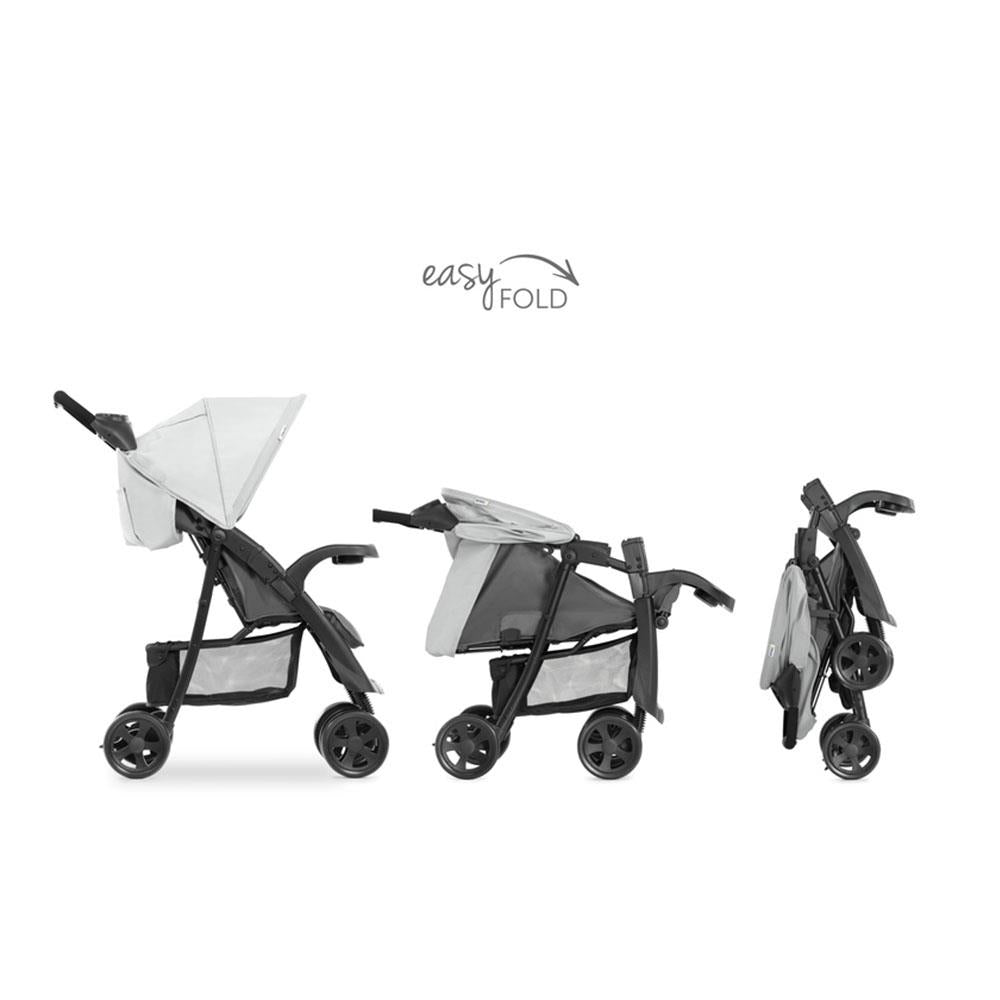 Hauck Shopper Neo II Pushchair With 2 Bottle Trays And Large Basket - Grey