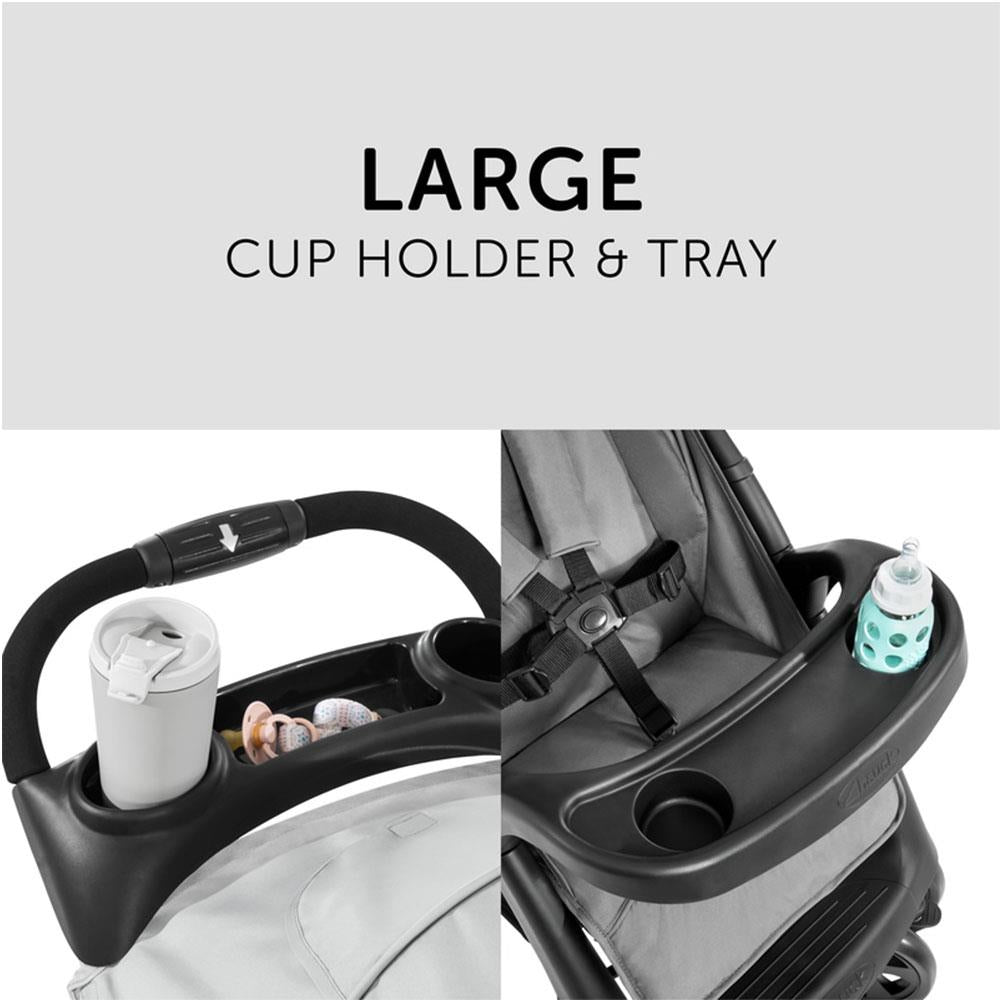 Hauck Shopper Neo II Pushchair With 2 Bottle Trays And Large Basket - Grey