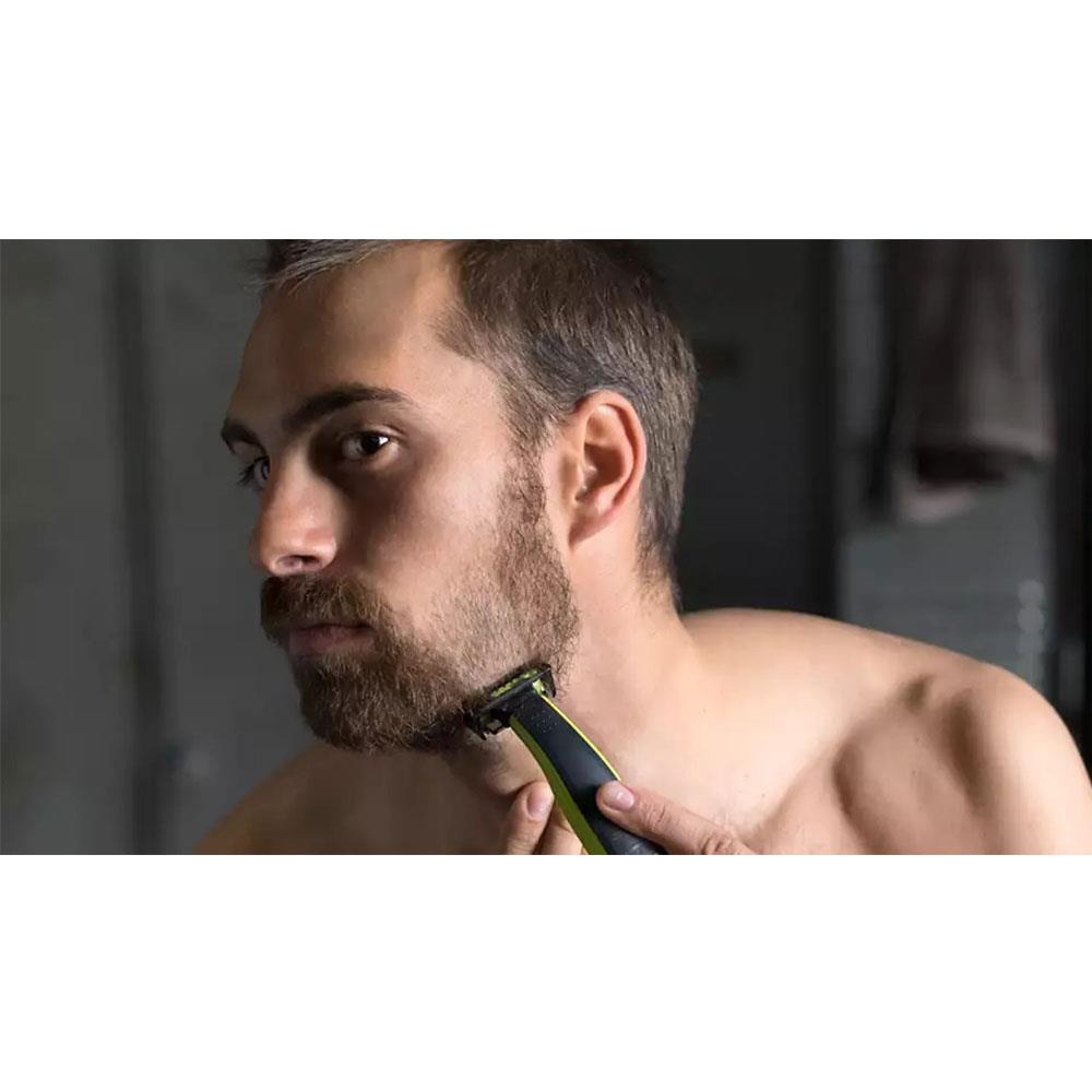 Philips OneBlade Hair Trimmer For Face Trimming Edging And Shaving - Lime Green