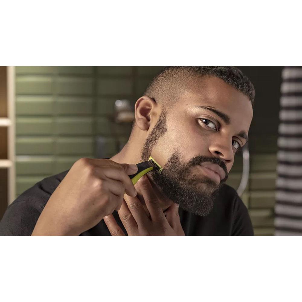 Philips OneBlade Hair Trimmer For Face Trimming Edging And Shaving - Lime Green