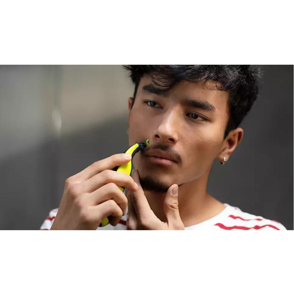 Philips OneBlade Hair Trimmer For Face Trimming Edging And Shaving - Lime Green