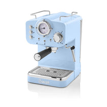 Swan Retro Pump Espresso Coffee Machine 1100 W 1.2 Litre - Blue