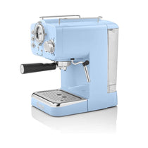 Swan Retro Pump Espresso Coffee Machine 1100 W 1.2 Litre - Blue