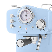 Swan Retro Pump Espresso Coffee Machine 1100 W 1.2 Litre - Blue