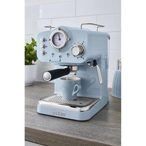 Swan Retro Pump Espresso Coffee Machine 1100 W 1.2 Litre - Blue