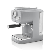 Swan Retro Pump Espresso Coffee Machine 1100 W 1.2 Litre - Grey