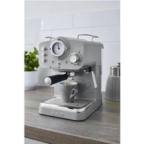 Swan Retro Pump Espresso Coffee Machine 1100 W 1.2 Litre - Grey