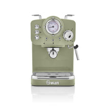 Swan Retro Pump Espresso Coffee Machine 1100 W 1.2 Litre - Green
