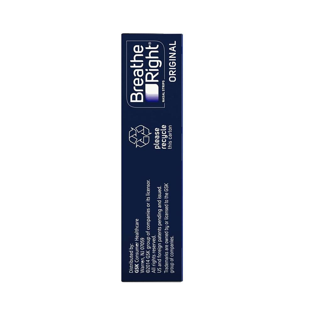 Breathe Right Congestion Relief Nasal Strips Original Small/Medium - 30 Strips