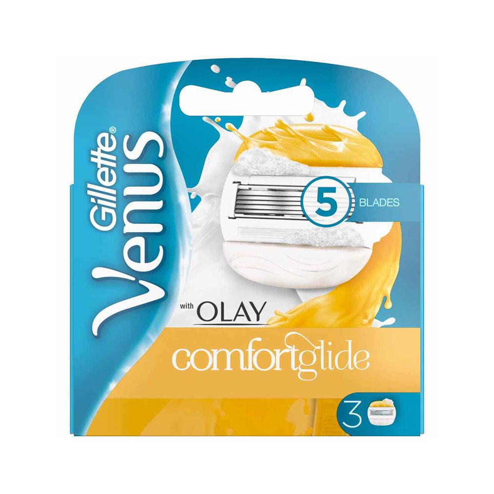 Gillette Venus ComfortGlide Olay Women Razor Blades - 3 Refill Blades