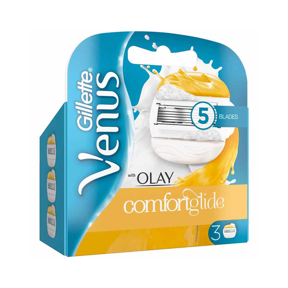 Gillette Venus ComfortGlide Olay Women Razor Blades - 3 Refill Blades Secondary image