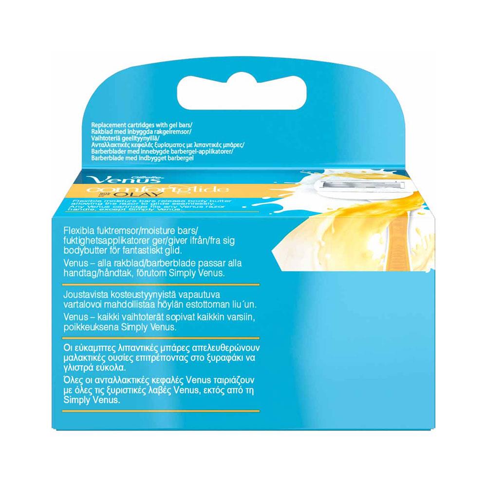 Gillette Venus ComfortGlide Olay Women Razor Blades - 3 Refill Blades