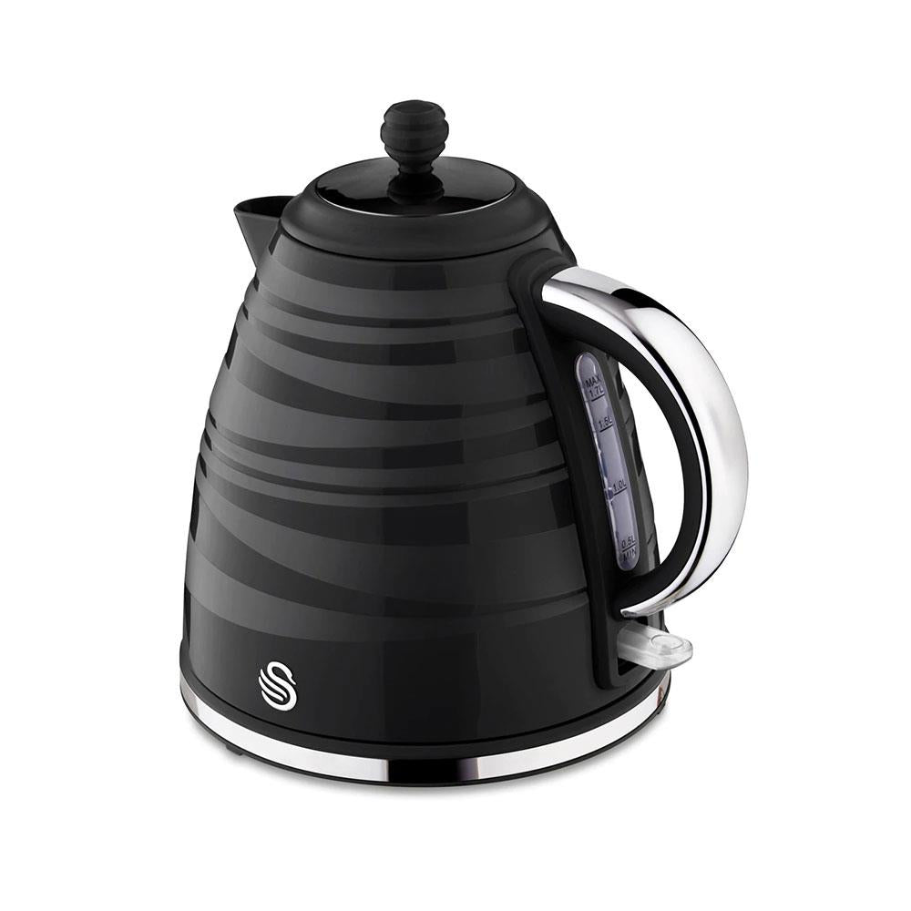 Swan Symphony Jug Kettle With Rapid Boil 3000 W 1.7 Litre - Black Main image