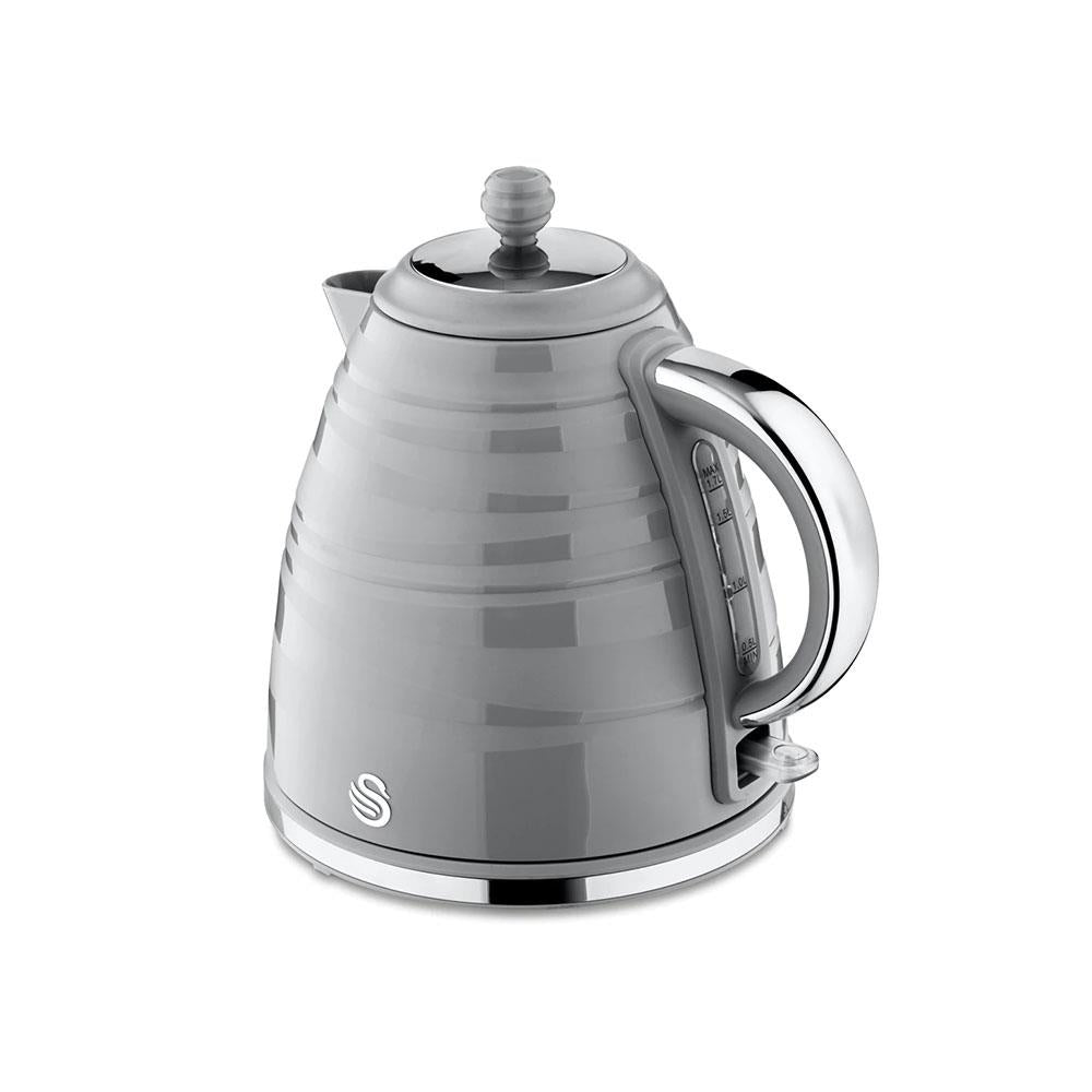 Swan Symphony Jug Kettle With Rapid Boil 3000 W 1.7 Liter - Grey