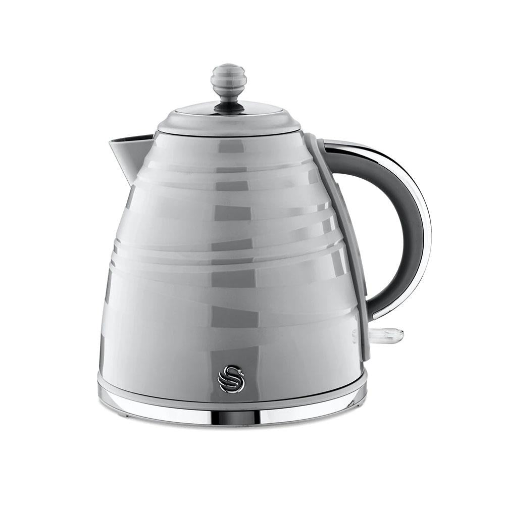 Swan Symphony Jug Kettle With Rapid Boil 3000 W 1.7 Liter - Grey