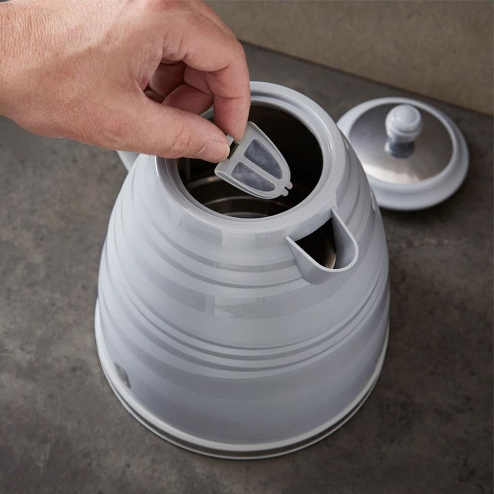 Swan Symphony Jug Kettle With Rapid Boil 3000 W 1.7 Liter - Grey