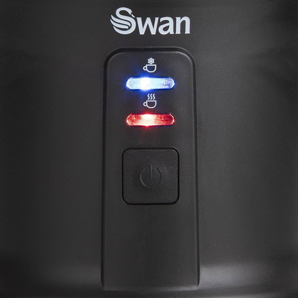 Swan Automatic Milk Frother And Warmer Stainless Steel 500 W - Black