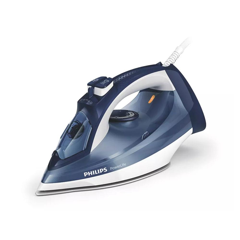Philips PowerLife Steam Iron SteamGlide Soleplate 2400 W 320ml Water Tank - Blue And White Secondary image