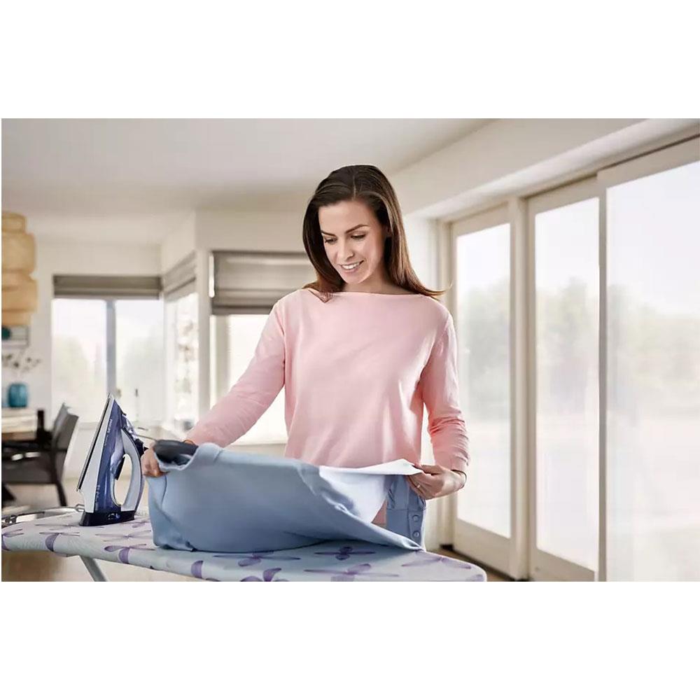 Philips PowerLife Steam Iron SteamGlide Soleplate 2400 W 320ml Water Tank - Blue And White