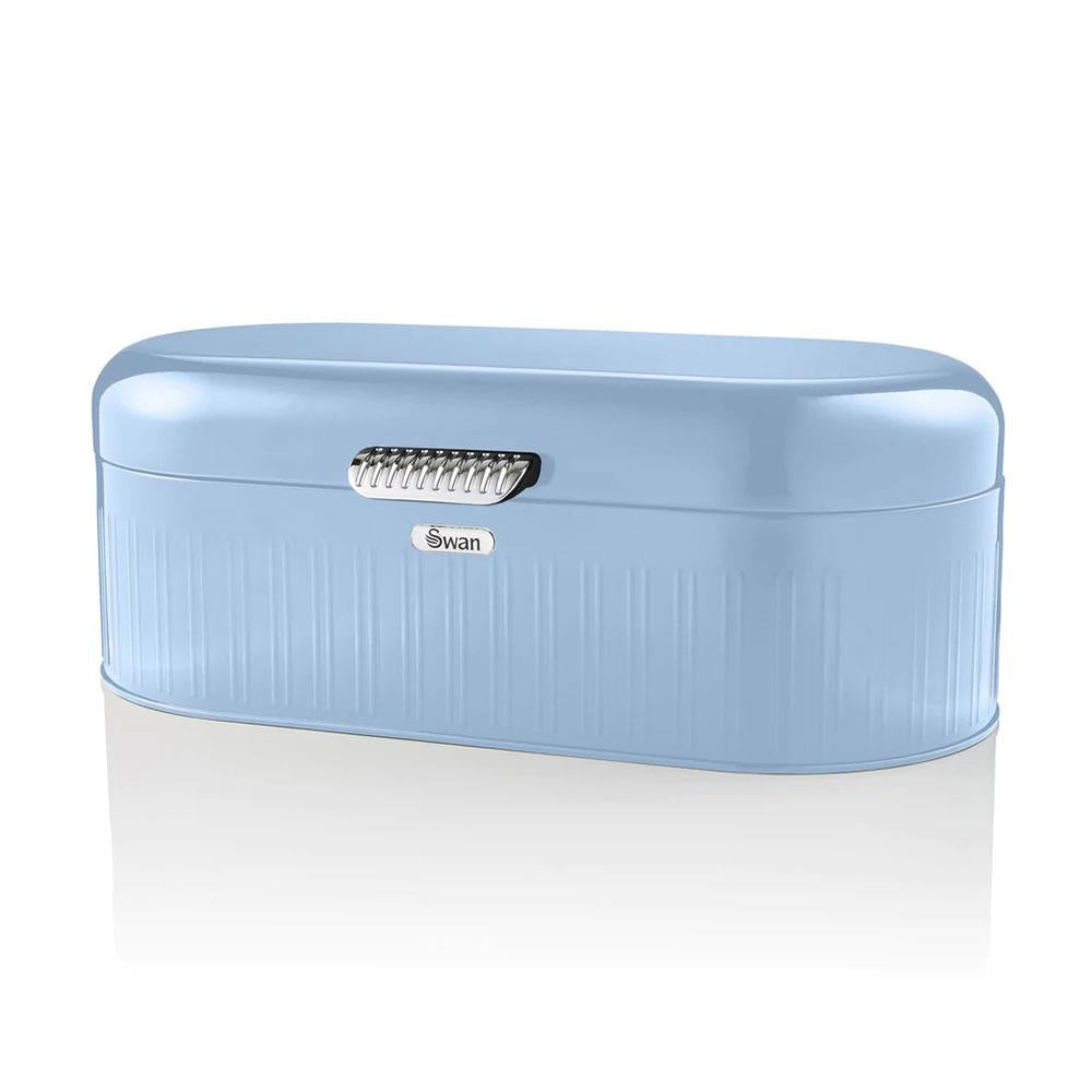 Swan Retro Bread Bin Generous Storage Capacity - Blue Secondary image