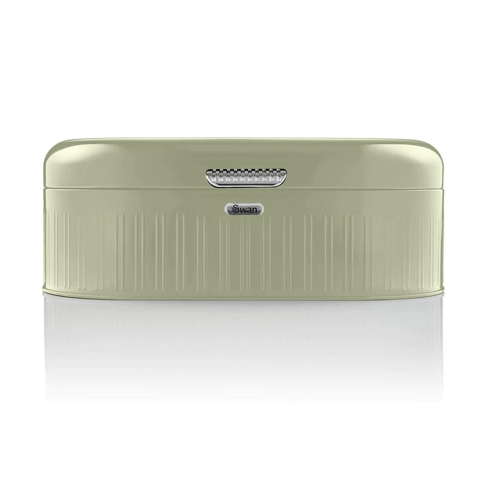 Swan Retro Bread Bin Generous Storage Capacity - Green