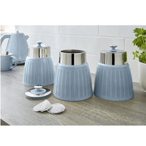 Swan Retro Tea Coffee And Sugar Canisters 1.2 Litre Capacity Set of 3 - Blue
