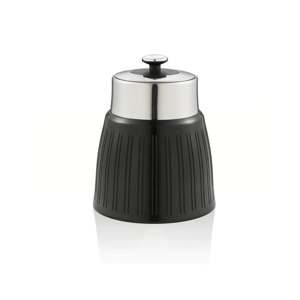 Swan Retro Tea Coffee And Sugar Canisters 1.2 Litre Capacity Set of 3 - Black