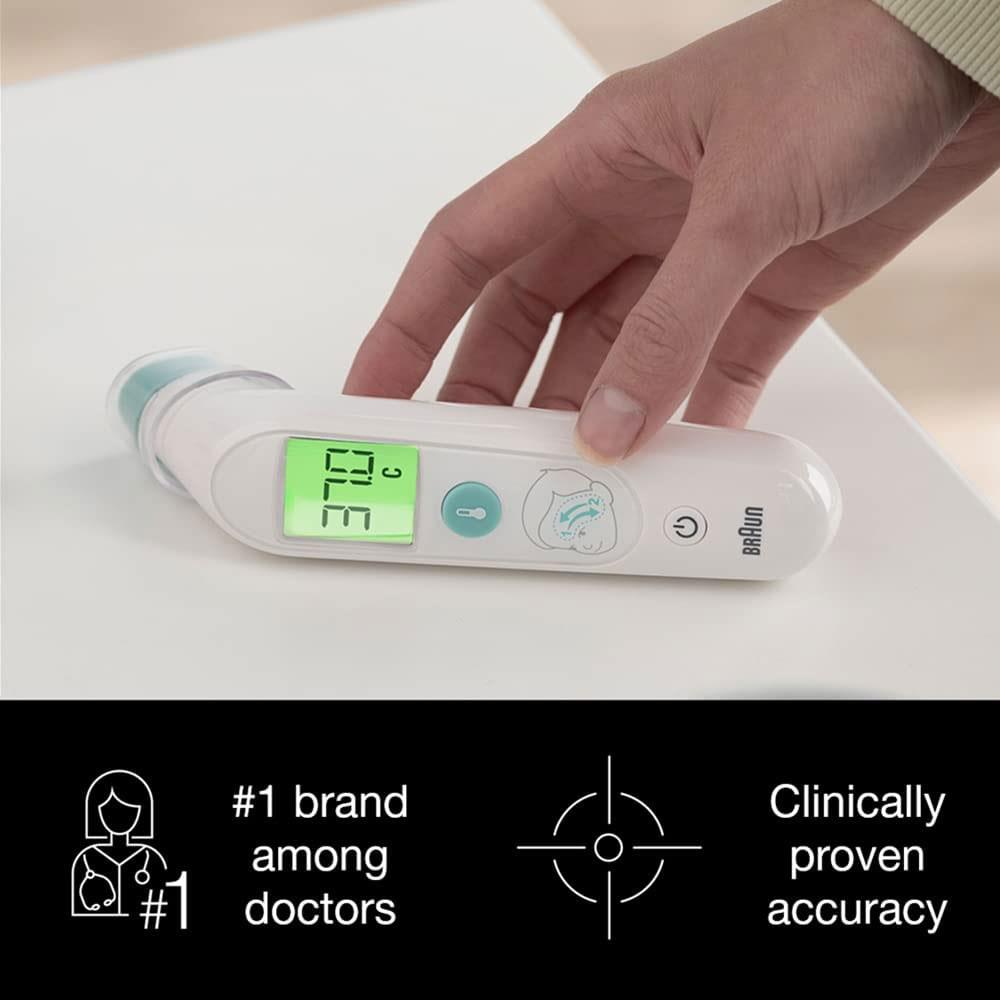 Braun TempleSwipe Forehead Thermometer - White