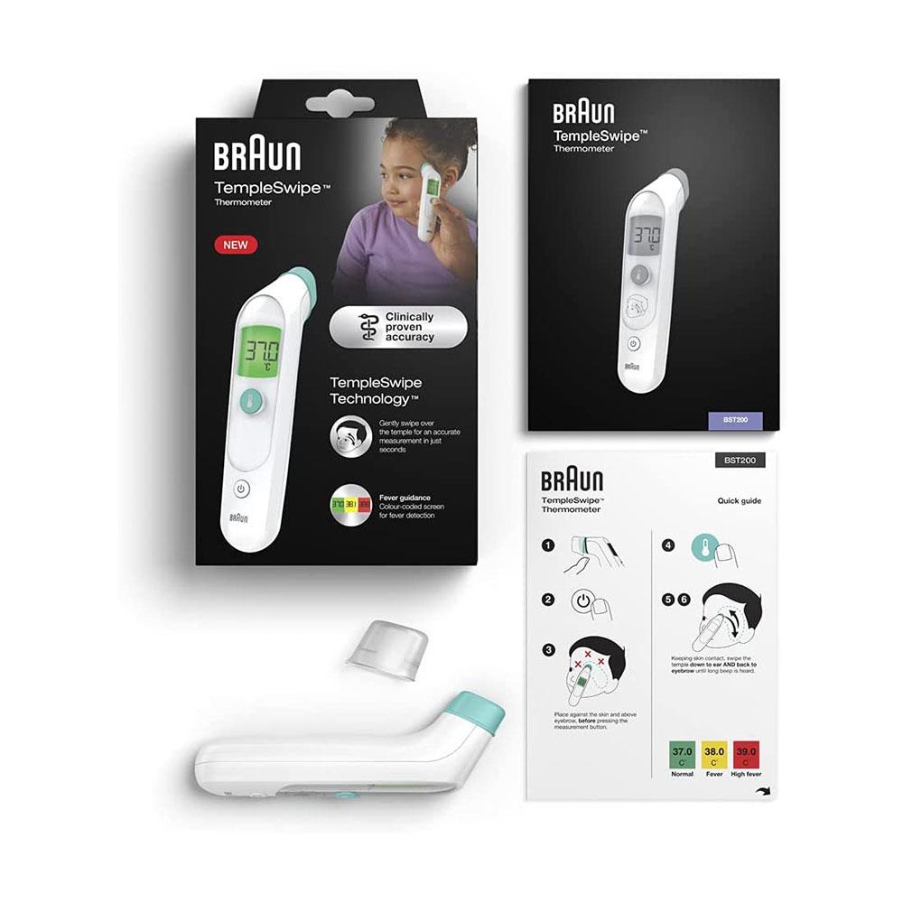 Braun TempleSwipe Forehead Thermometer - White
