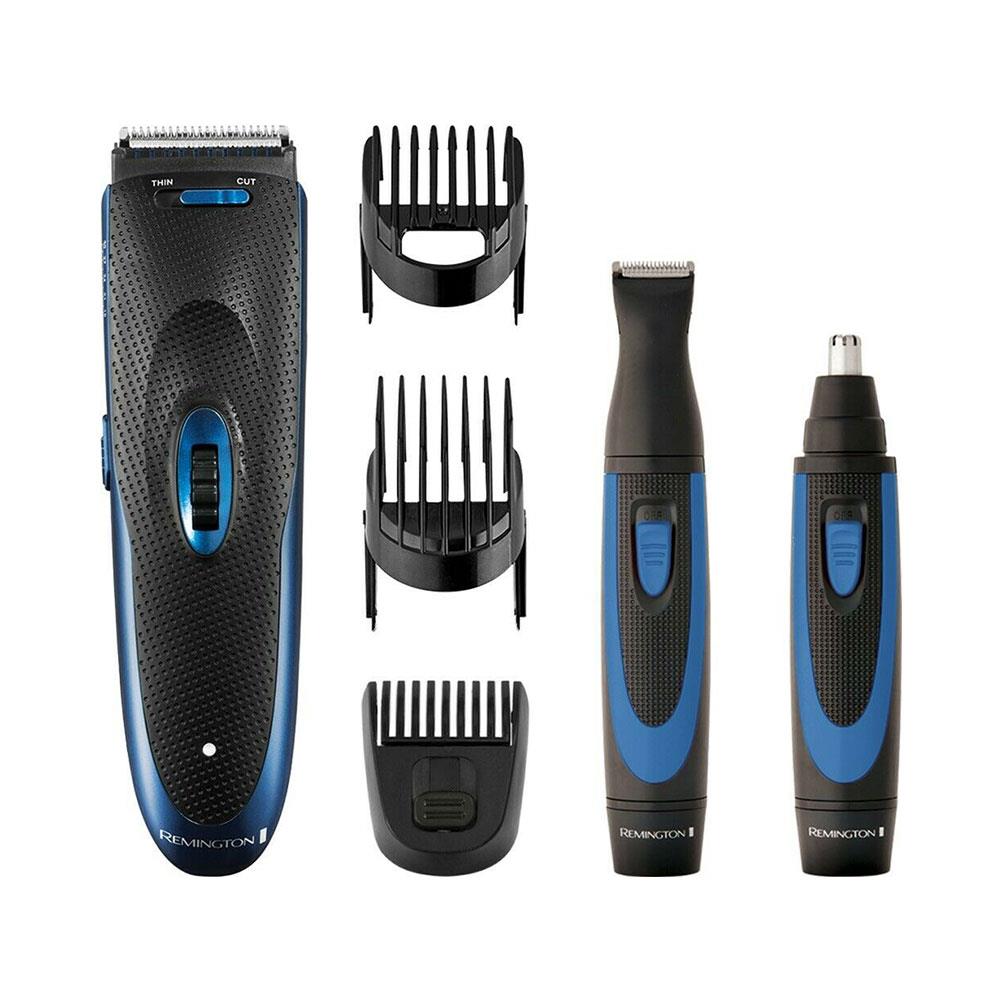 Remington The Works Hair Clipper Nose And Ear Trimmer Set - Black/Blue Main image