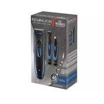 Remington The Works Hair Clipper Nose And Ear Trimmer Set - Black/Blue