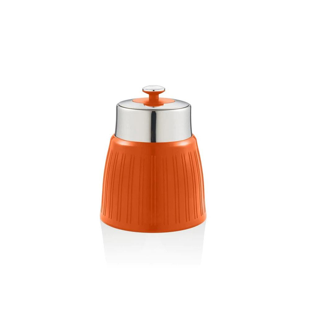 Swan Retro Tea Coffee And Sugar Canisters 1.2 Litre Capacity Set of 3 - Orange